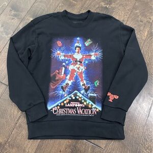 Hollister Black Christmas Graphic Crewneck Sweater